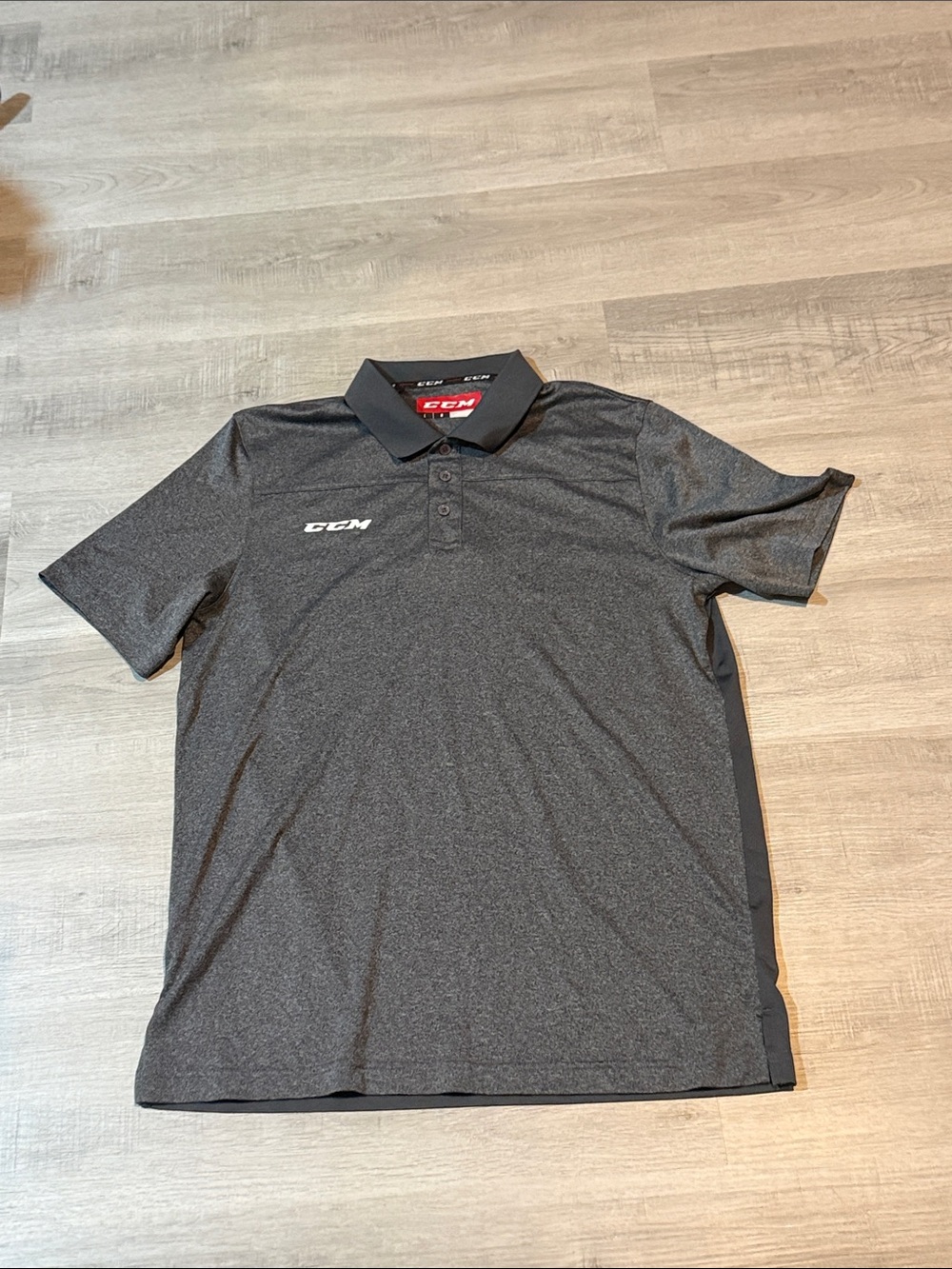 CCM Men’s Dark Charcoal Heather Polo